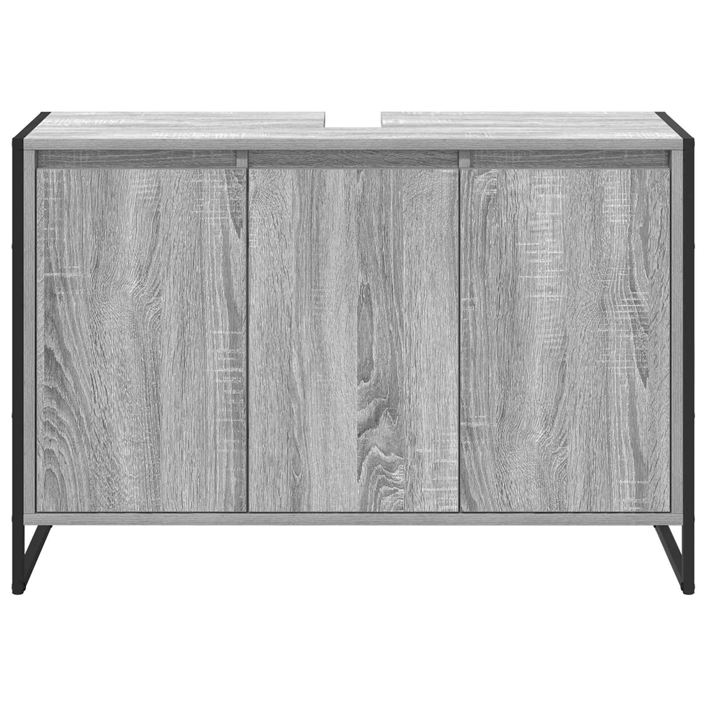 Badkamer Kast Grijs Sonoma 90 x 30 x 60 cm Bewerkt hout