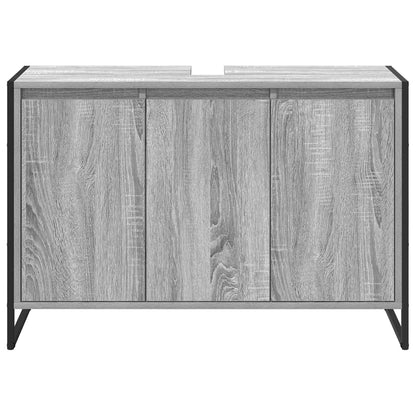 Badkamer Kast Grijs Sonoma 90 x 30 x 60 cm Bewerkt hout