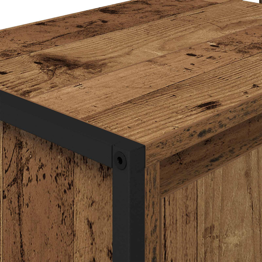 Badkamer Kast met opslag Oud Hout 90 x 30 x 60 cm Bewerkt hout