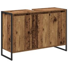 Badkamer Kast met opslag Oud Hout 90 x 30 x 60 cm Bewerkt hout