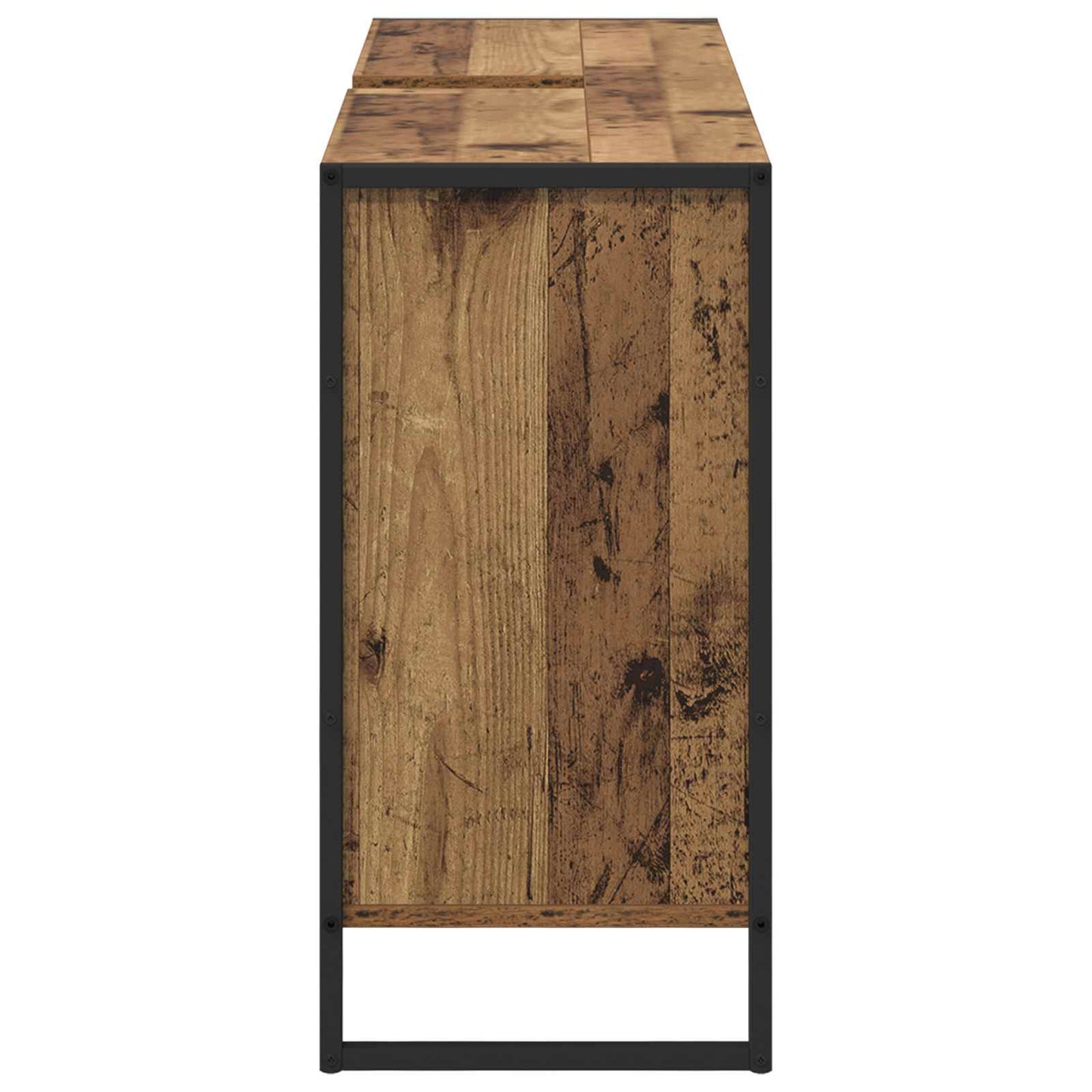 Badkamer Kast met opslag Oud Hout 90 x 30 x 60 cm Bewerkt hout