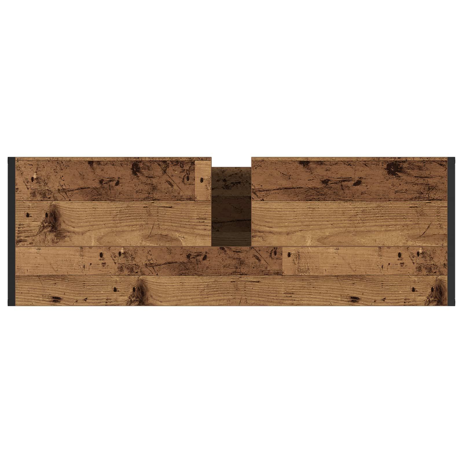 Badkamer Kast met opslag Oud Hout 90 x 30 x 60 cm Bewerkt hout