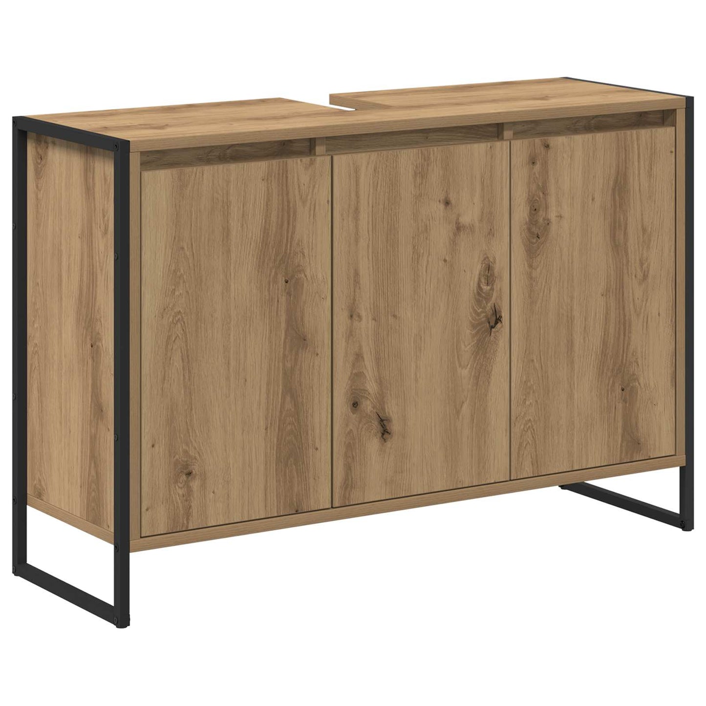 Badkamer Kast Ambachtelijk eiken 90 x 30 x 60 cm Bewerkt hout