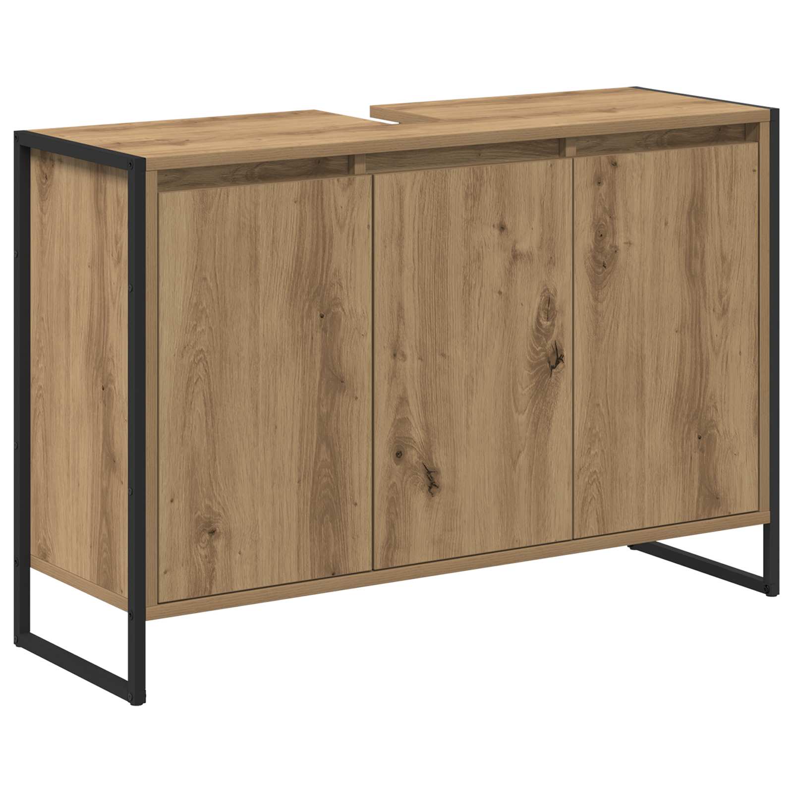 Badkamer Kast Ambachtelijk eiken 90 x 30 x 60 cm Bewerkt hout