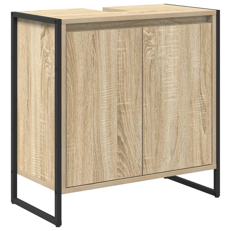 Badkamer Kast met opslag Sonoma 60 x 30 x 60 cm Bewerkt hout