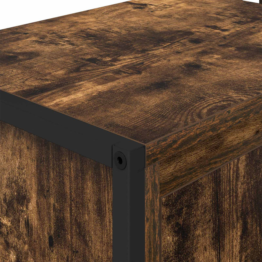 Badkamer Kast met opslag Rook Eik 60 x 30 x 60 cm Bewerkt hout