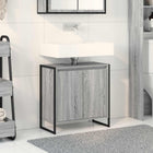Badkamerkast 60x30x60 cm grijs bewerkt hout