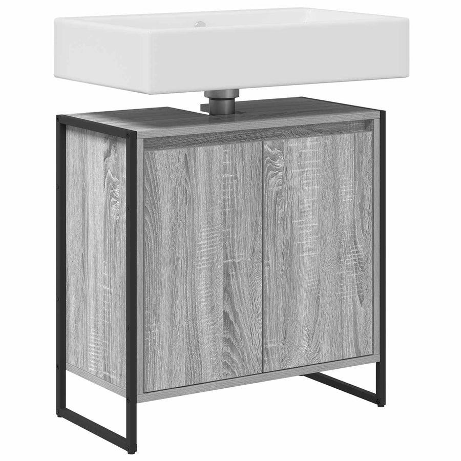 Badkamer Kast Grijs Sonoma 60 x 30 x 60 cm Bewerkt hout