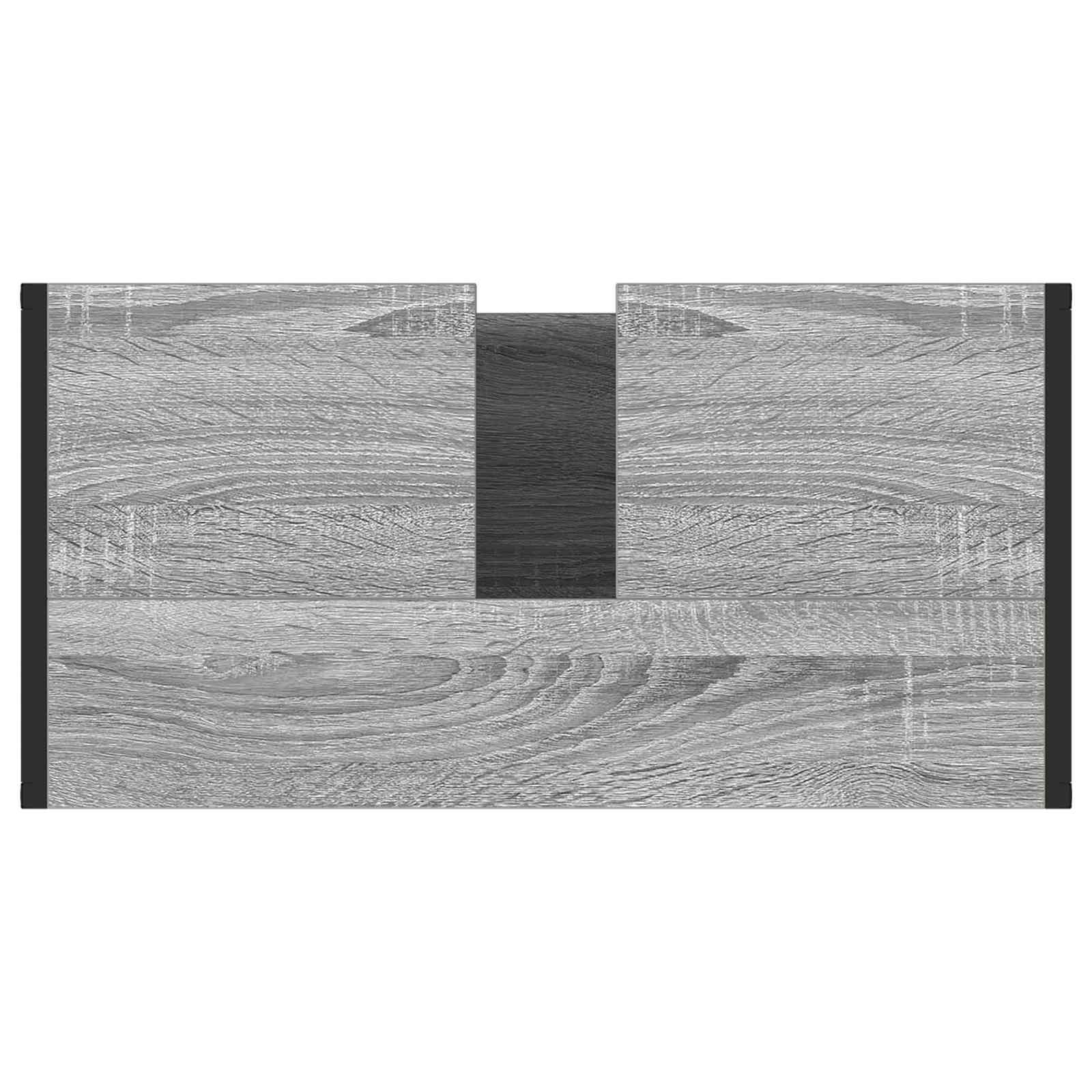 Badkamer Kast Grijs Sonoma 60 x 30 x 60 cm Bewerkt hout