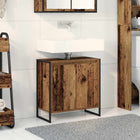 Badkamerkast 60x30x60 cm bewerkt hout oud hout
