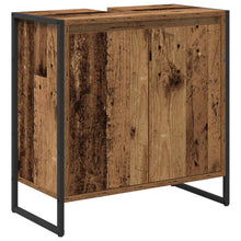 Badkamer Kast met opslag Oud Hout 60 x 30 x 60 cm Bewerkt hout