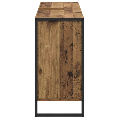 Badkamer Kast met opslag Oud Hout 60 x 30 x 60 cm Bewerkt hout