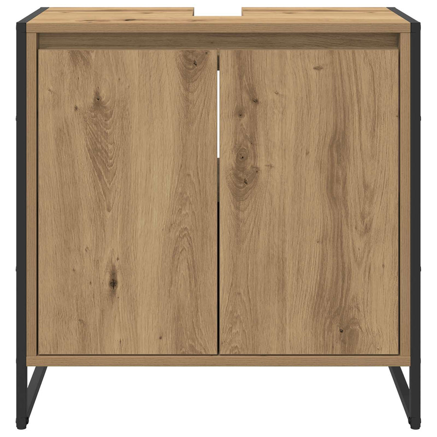 Badkamer Kast Ambachtelijk eiken 60 x 30 x 60 cm Bewerkt hout
