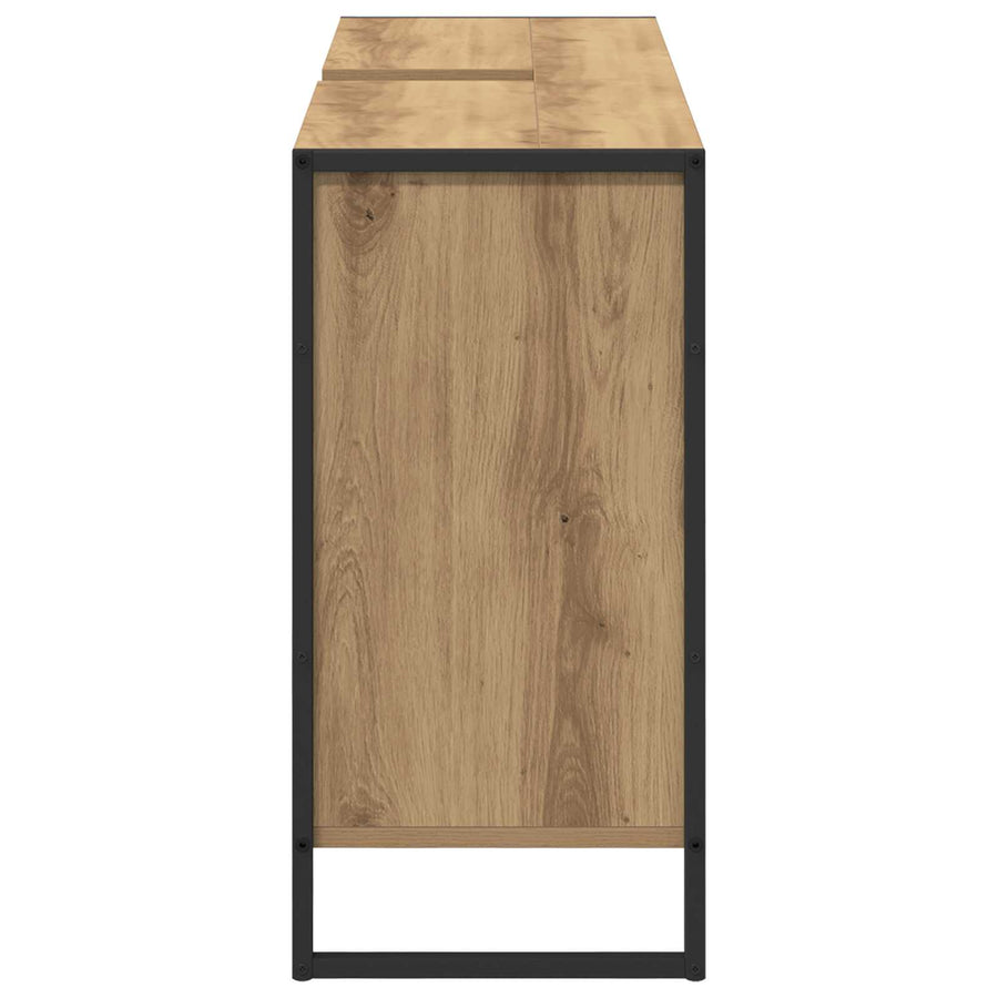 Badkamer Kast Ambachtelijk eiken 60 x 30 x 60 cm Bewerkt hout