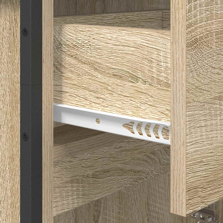 Badkamer Kast met lade Sonoma 40 x 30 x 180 cm Bewerkt hout