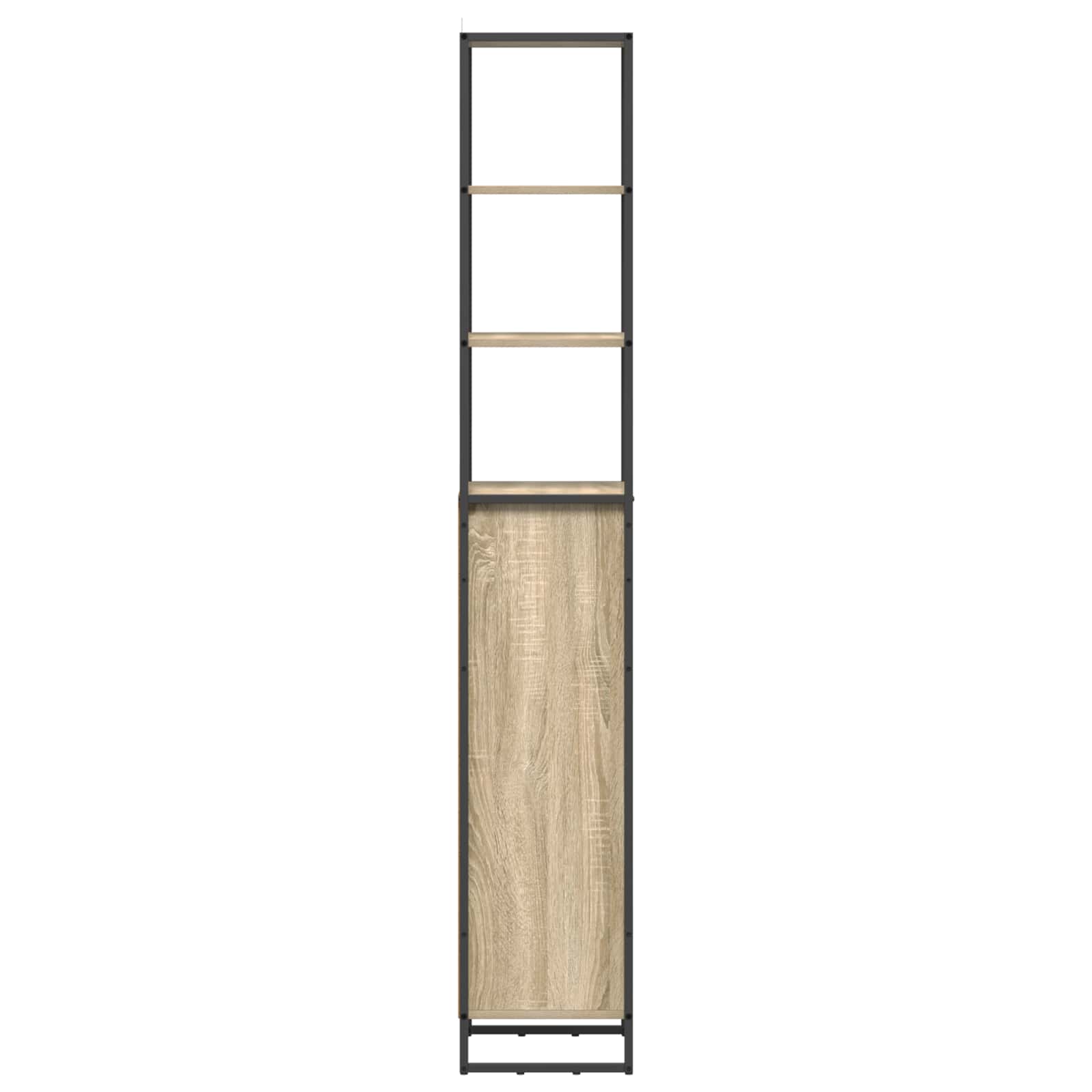Badkamer Kast met lade Sonoma 40 x 30 x 180 cm Bewerkt hout