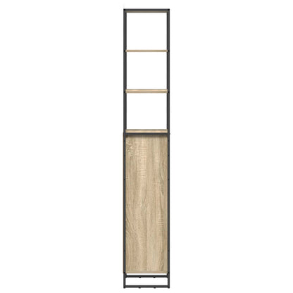 Badkamer Kast met lade Sonoma 40 x 30 x 180 cm Bewerkt hout