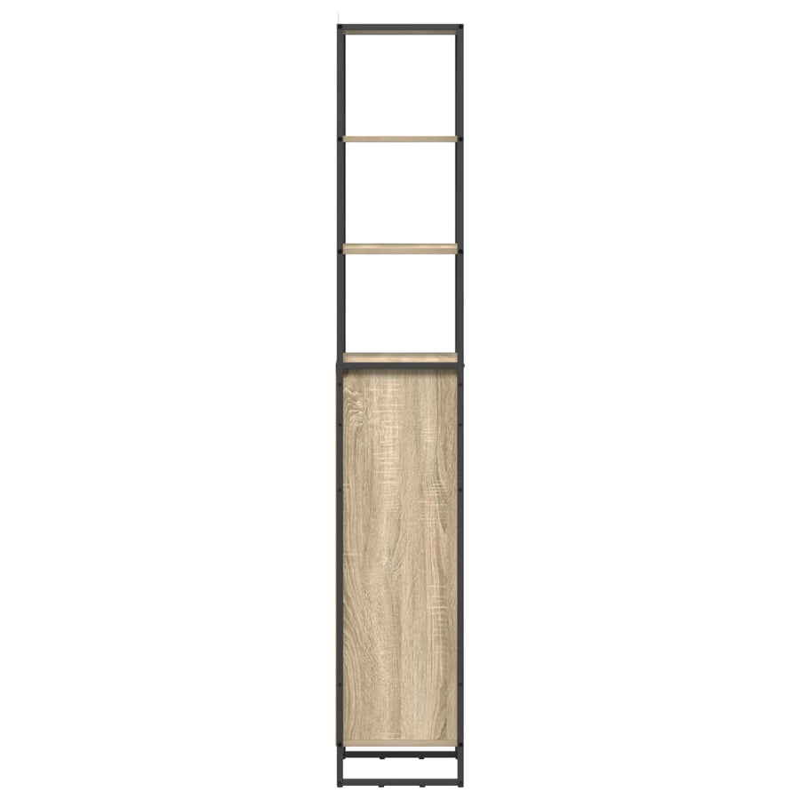 Badkamer Kast met lade Sonoma 40 x 30 x 180 cm Bewerkt hout