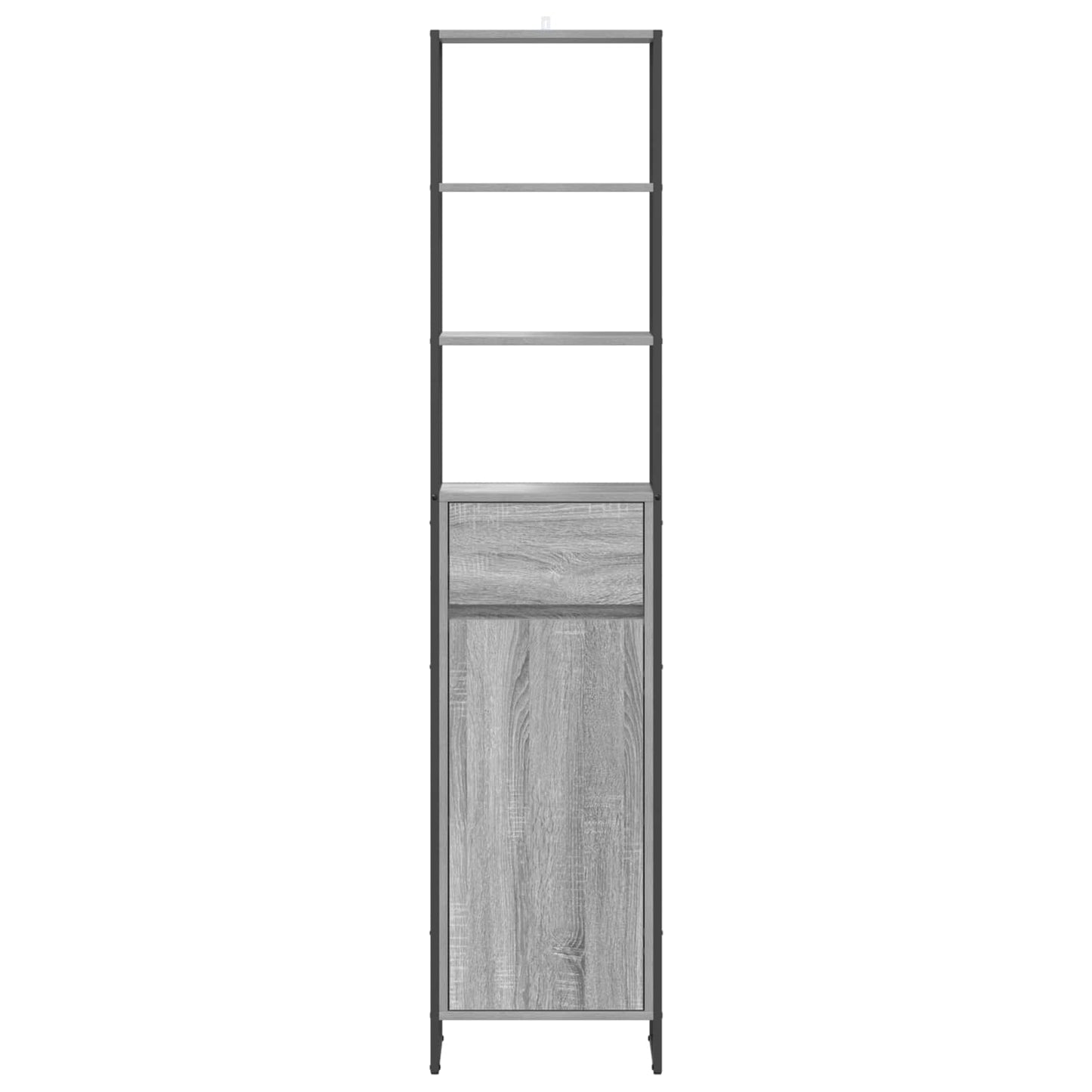 Badkamer Kast Grijs Sonoma 40 x 30 x 180 cm Bewerkt hout