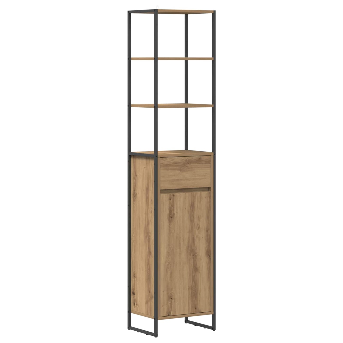Badkamer Kast Ambachtelijk eiken 40 x 30 x 180 cm Bewerkt hout