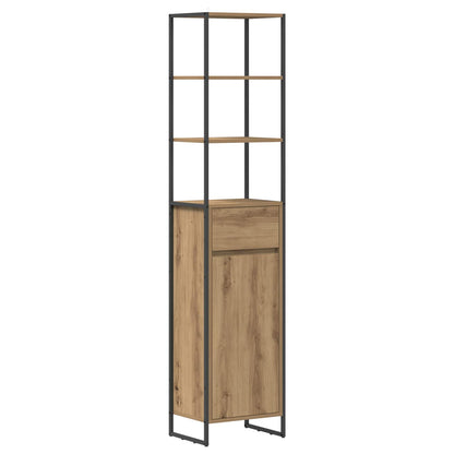 Badkamer Kast Ambachtelijk eiken 40 x 30 x 180 cm Bewerkt hout