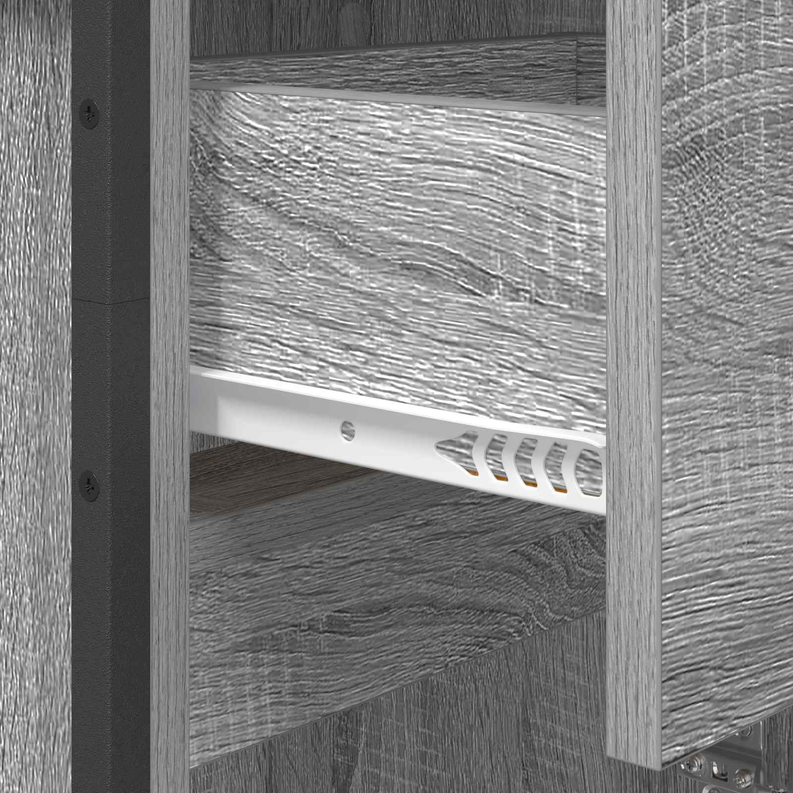 Badkamer Kast Grijs Sonoma 40 x 30 x 100 cm Bewerkt hout