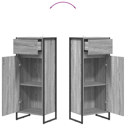 Badkamer Kast Grijs Sonoma 40 x 30 x 100 cm Bewerkt hout