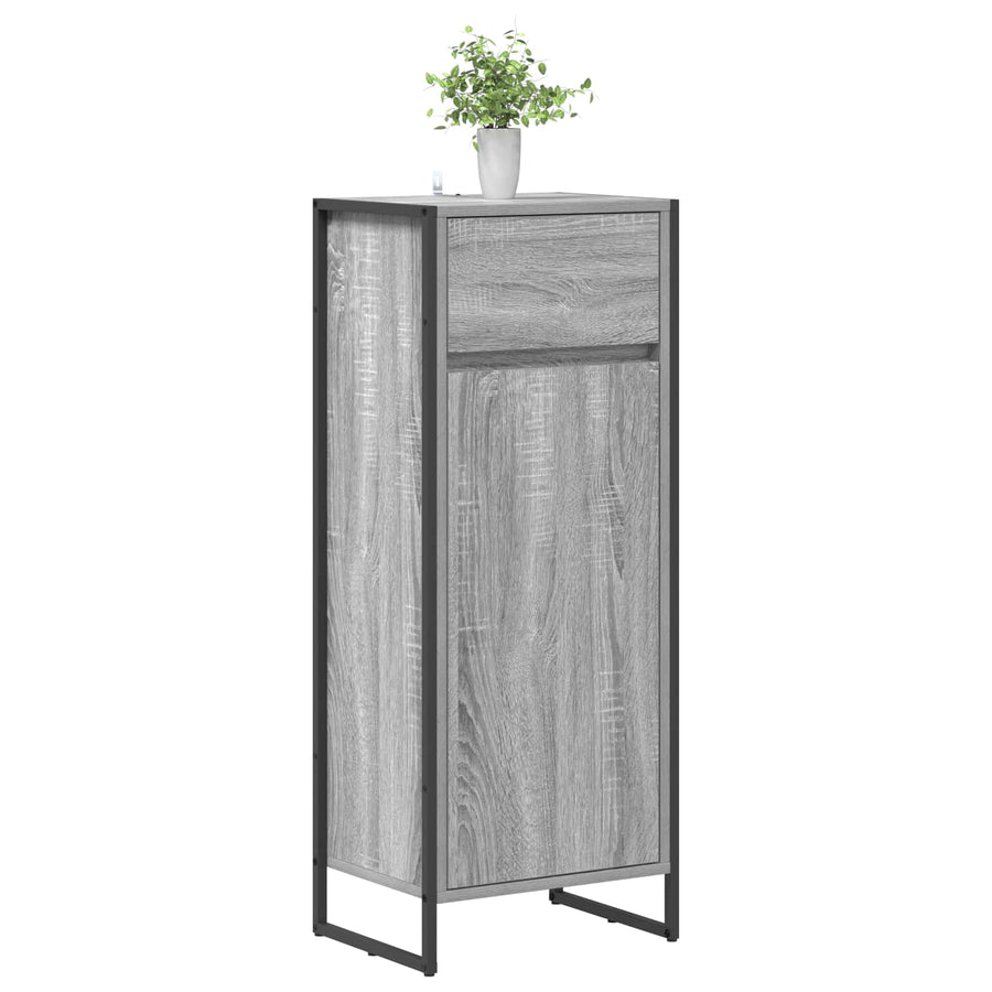 Badkamer Kast Grijs Sonoma 40 x 30 x 100 cm Bewerkt hout