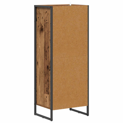 Badkamer Kast met lade Oud Hout 40 x 30 x 100 cm Bewerkt hout