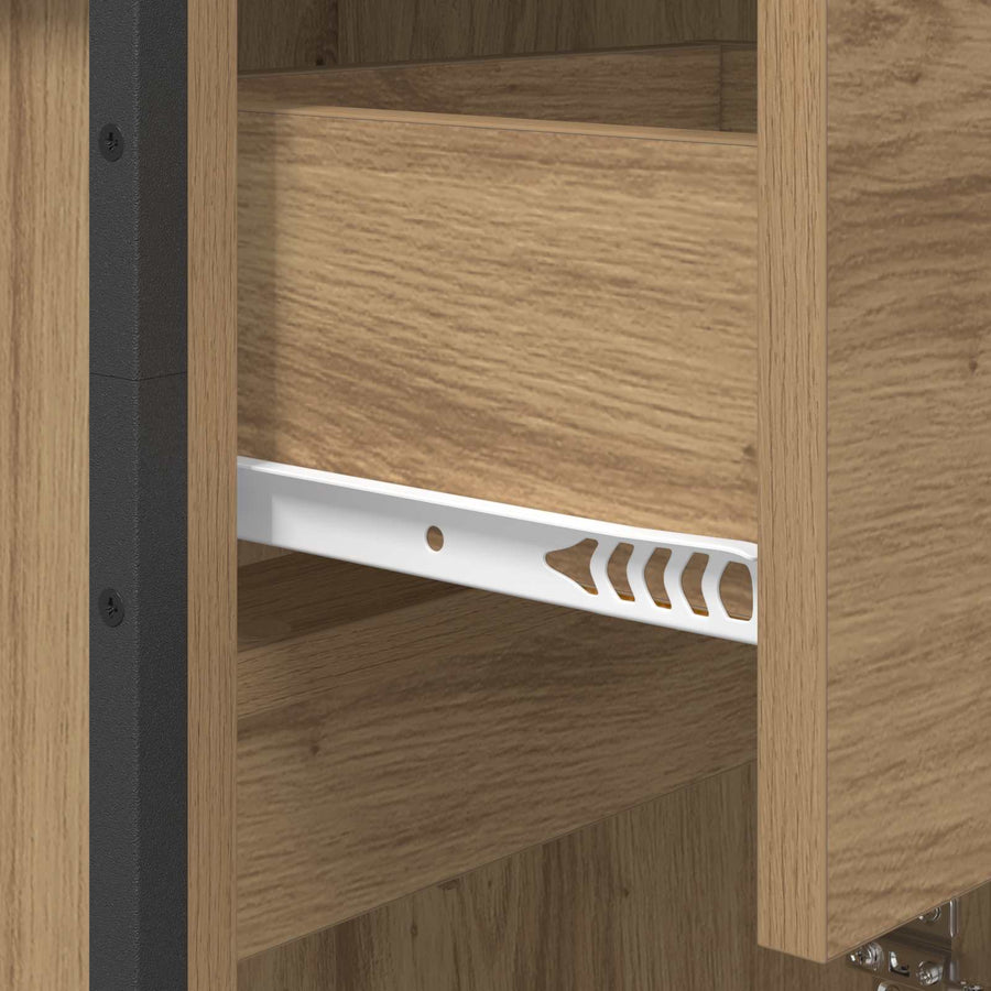 Badkamer Kast Ambachtelijk eiken 40 x 30 x 100 cm Bewerkt hout
