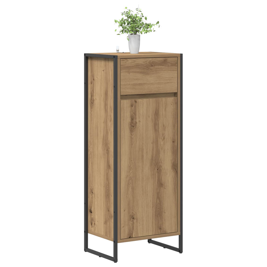 Badkamer Kast Ambachtelijk eiken 40 x 30 x 100 cm Bewerkt hout