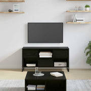 TV-kast 100x36x49,5 cm zwart eiken met lade