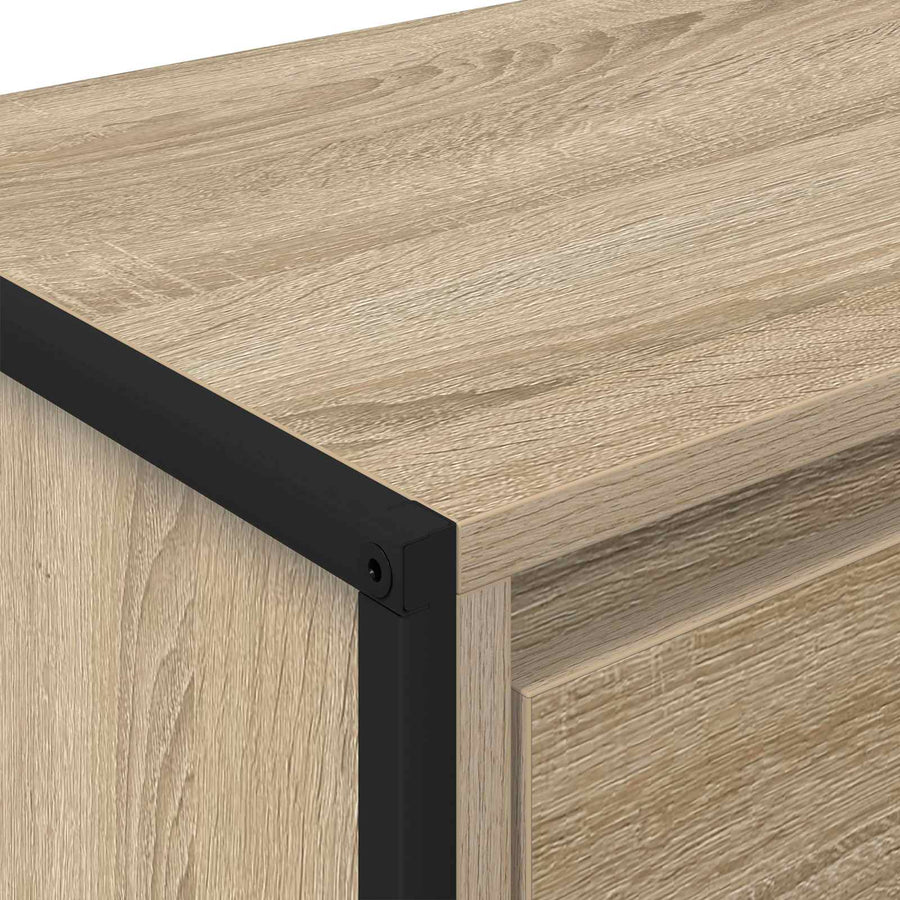 TV-kast met lade Sonoma 100 x 36 x 49,5 cm Bewerkt hout
