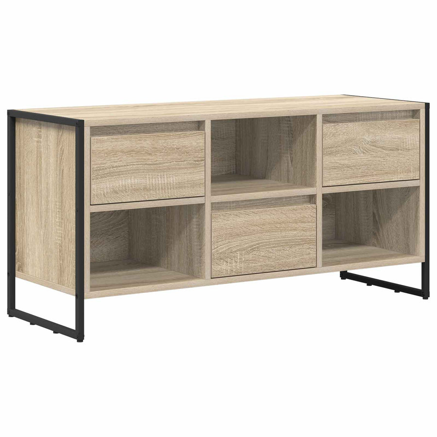 TV-kast met lade Sonoma 100 x 36 x 49,5 cm Bewerkt hout