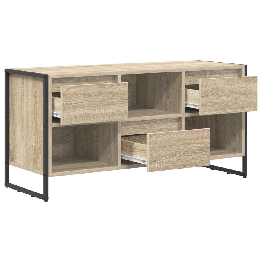 TV-kast met lade Sonoma 100 x 36 x 49,5 cm Bewerkt hout