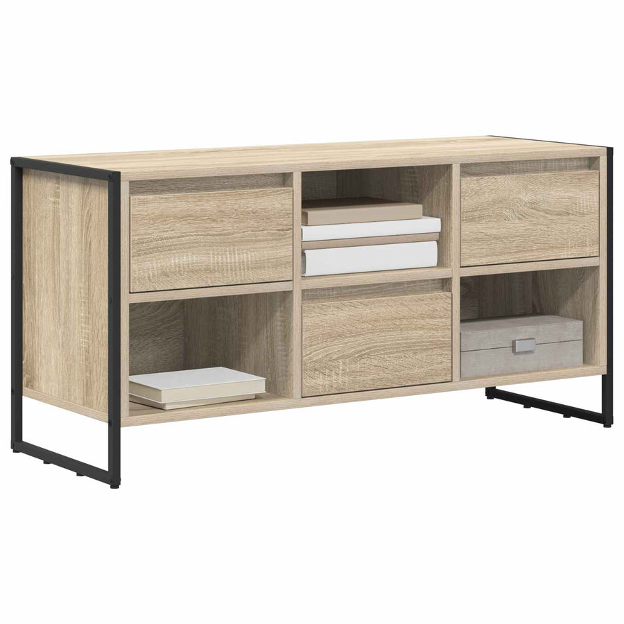 TV-kast met lade Sonoma 100 x 36 x 49,5 cm Bewerkt hout