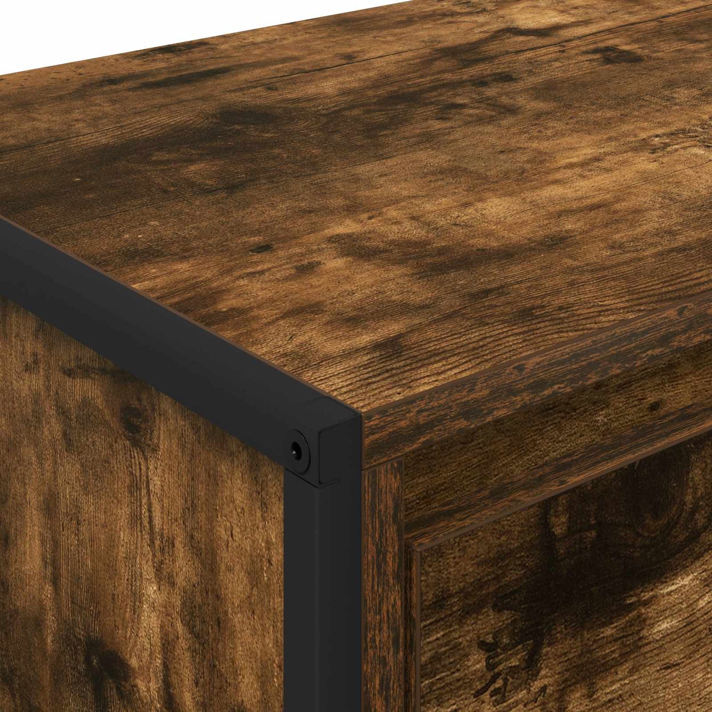 TV-kast met lade Rook Eik 100 x 36 x 49,5 cm Bewerkt hout