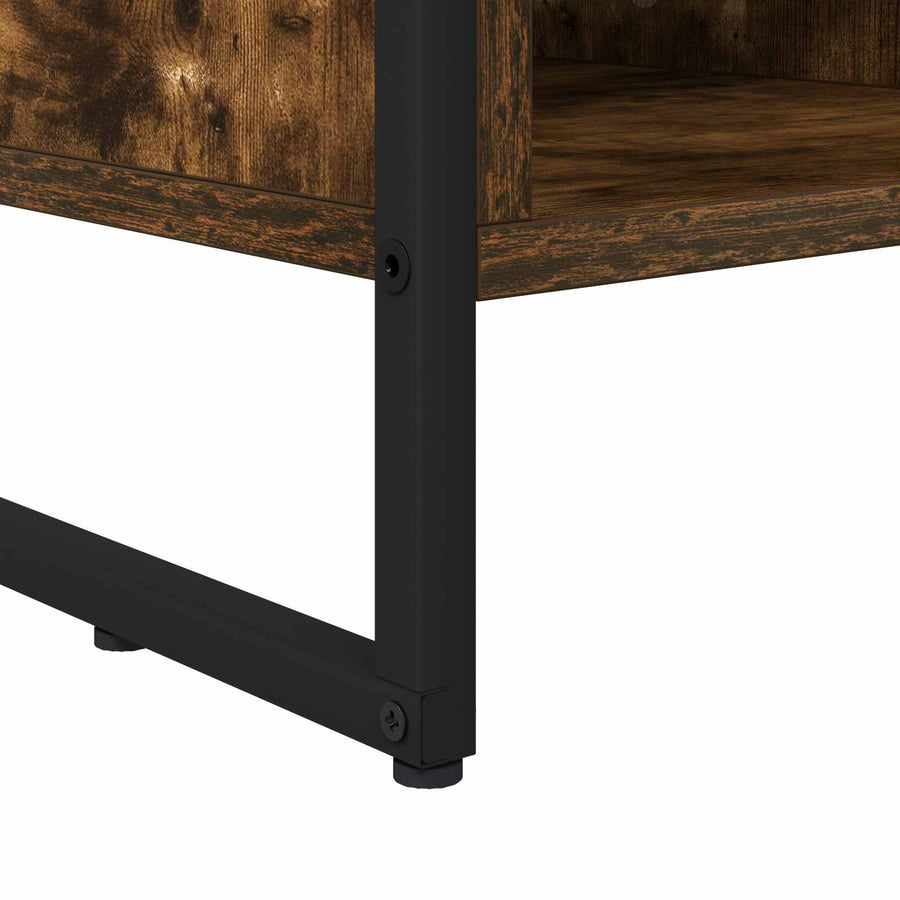 TV-kast met lade Rook Eik 100 x 36 x 49,5 cm Bewerkt hout
