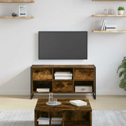 TV-kast 100x36x49,5 cm bewerkt hout rook eik