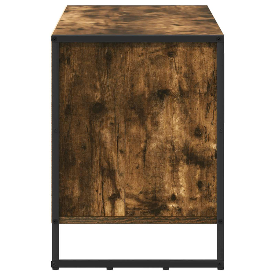 TV-kast met lade Rook Eik 100 x 36 x 49,5 cm Bewerkt hout