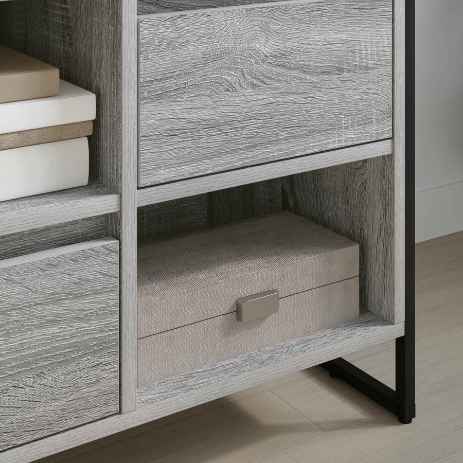 TV-kast met lade Grijs Sonoma 100 x 36 x 49,5 cm Bewerkt hout