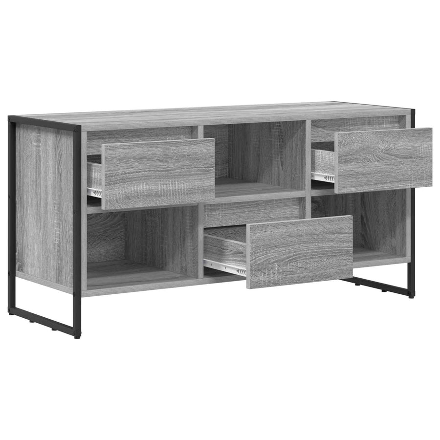 TV-kast met lade Grijs Sonoma 100 x 36 x 49,5 cm Bewerkt hout