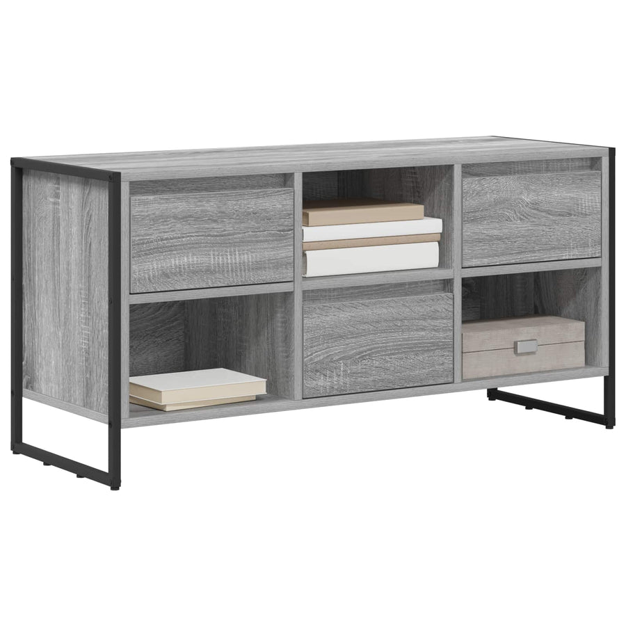 TV-kast met lade Grijs Sonoma 100 x 36 x 49,5 cm Bewerkt hout
