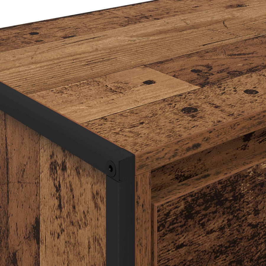 TV-kast met lade Oud Hout 100 x 36 x 49,5 cm Bewerkt hout