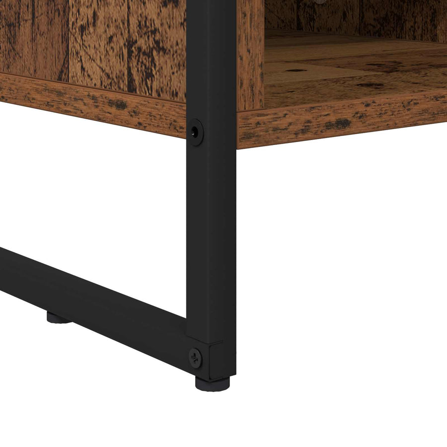 TV-kast met lade Oud Hout 100 x 36 x 49,5 cm Bewerkt hout
