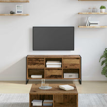 TV-kast met lade Oud Hout 100 x 36 x 49,5 cm Bewerkt hout