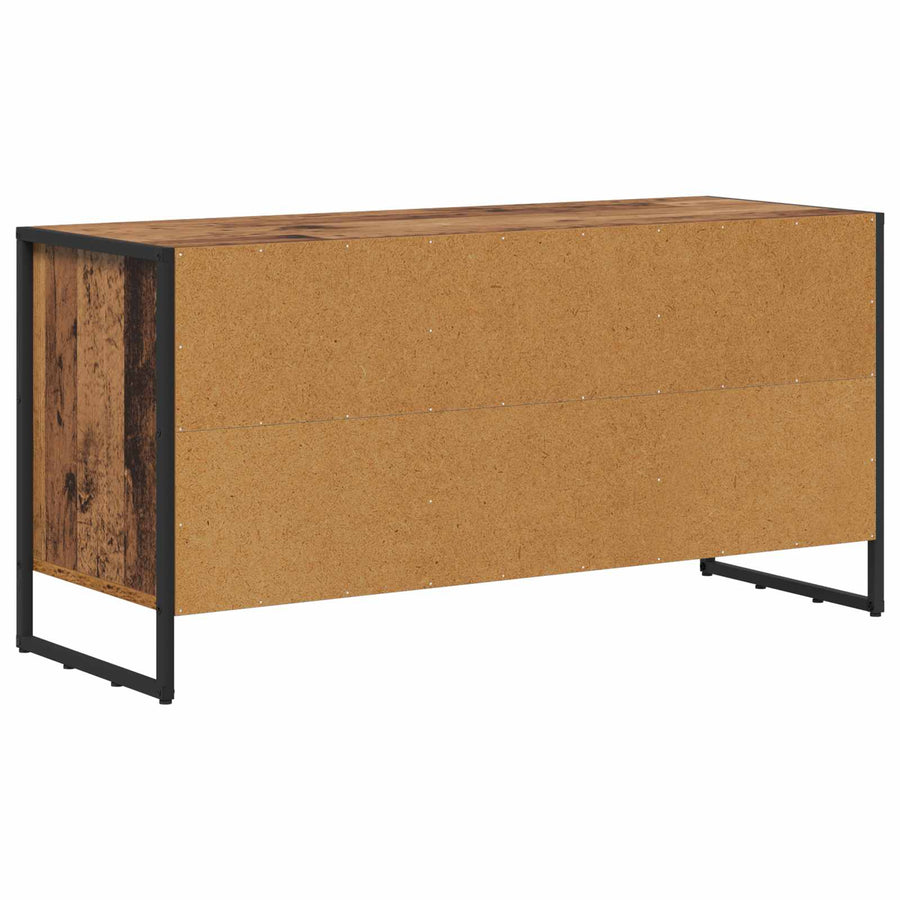 TV-kast met lade Oud Hout 100 x 36 x 49,5 cm Bewerkt hout
