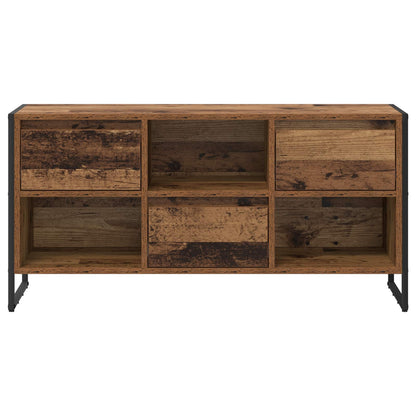 TV-kast met lade Oud Hout 100 x 36 x 49,5 cm Bewerkt hout