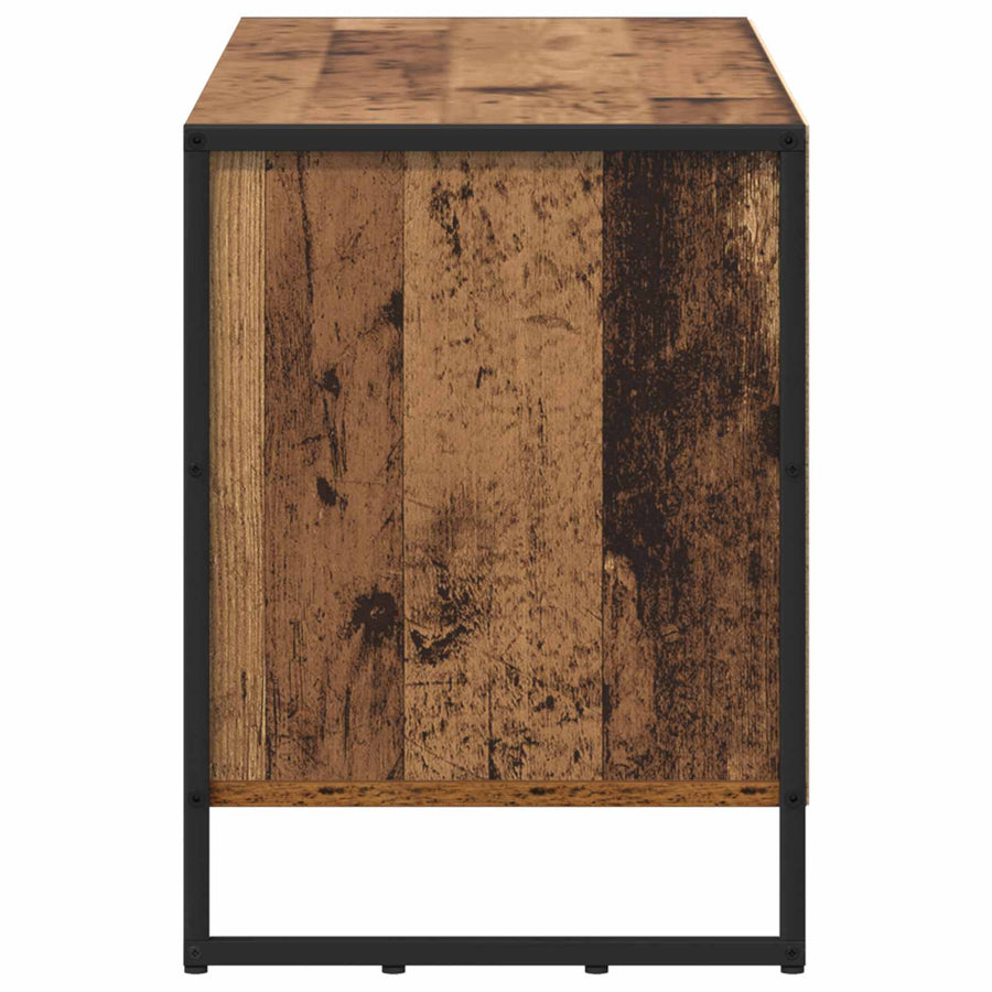 TV-kast met lade Oud Hout 100 x 36 x 49,5 cm Bewerkt hout