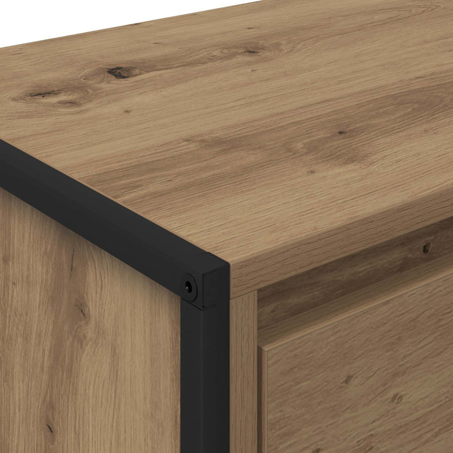 TV-kast Ambachtelijk eiken 100 x 36 x 49,5 cm Bewerkt hout
